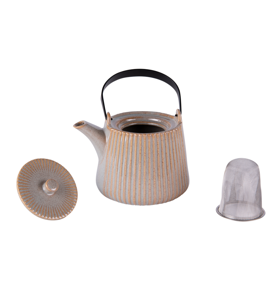 Theiere + filtre tiao 1l beige - Table Passion