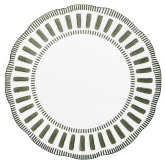 Assiette plate Napoli verte 27 cm - Table Passion