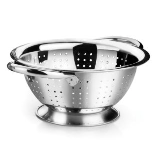 Passoire avec anses inox 24 cm - IPAC