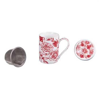 Coffret tisanière avec filtre et couvercle Louise 30 cl - Table Passion