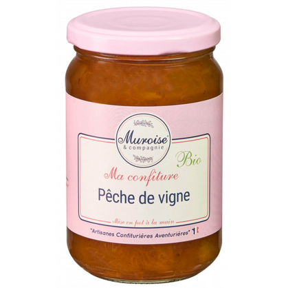 Confiture de pêche de vigne bio - Muroise & Compagnie