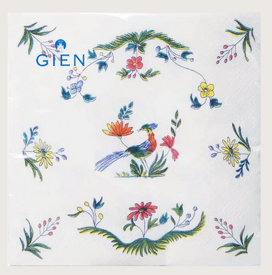 Serviettes Oiseaux de paradis - Gien