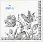 Serviettes tulipes noires - Gien