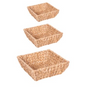 Set de 3 paniers carrés Jacinthe d'eau - Table Passion
