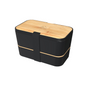 Bento encastrable noir effet bambou 1,5 L - Unami