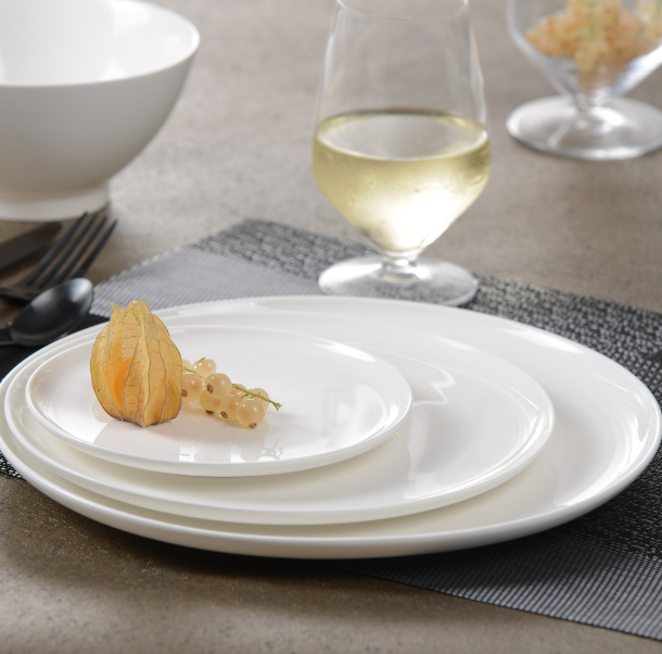 Assiette à dessert Séléna 21,5 cm blanc - Table Passion