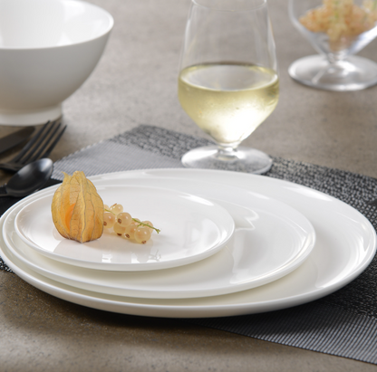 Assiette à dessert Séléna 21,5 cm blanc - Table Passion