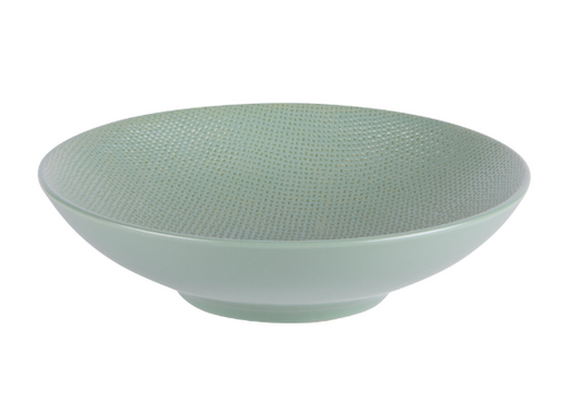 Assiette creuse Vésuvio sauge 19 cm - Table Passion
