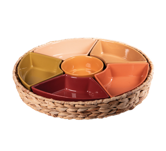 Service apéritif 7 pièces Bamba 36 cm - Table Passion