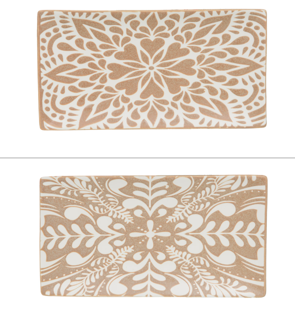 Plat rectangle beige Safi 29x16 cm - Table Passion