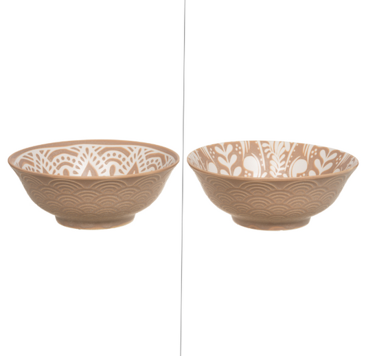 Saladier beige Safi 20 cm - Table Passion