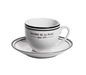 Tasse avec soucoupe Bistrot 9 cl - Table Passion