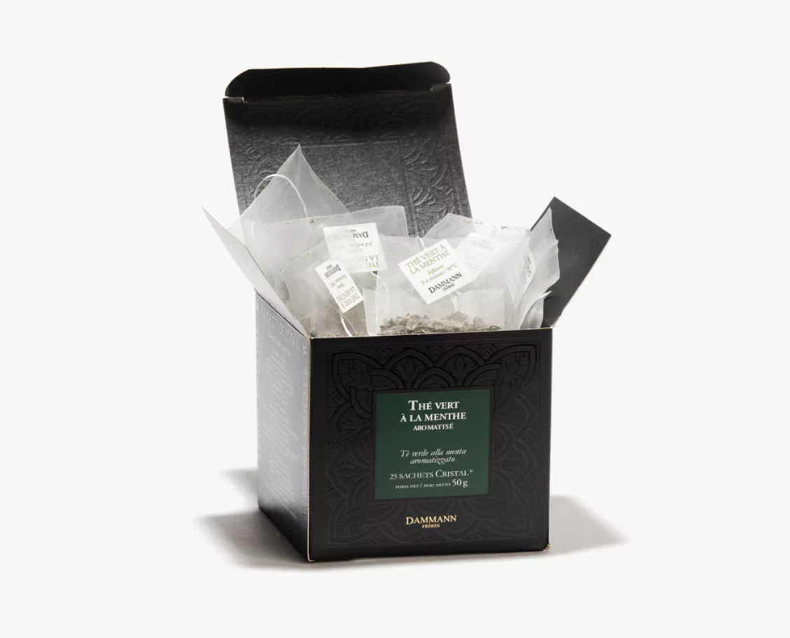 Boite de 25 sachets The vert menthe - Dammann Frères