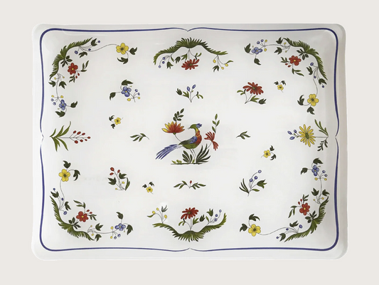 Plateau acrylique « oiseau de paradis » - Gien