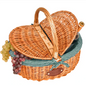 Panier Campagne Vichy Vert - Les jardins de la comtesse
