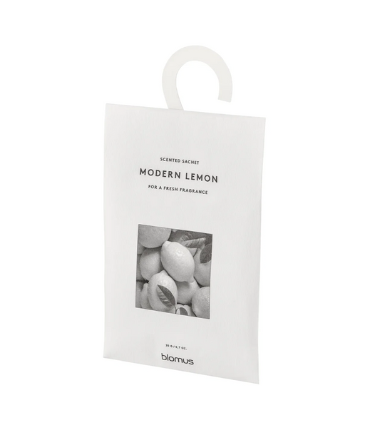 Sachet parfumé 3 pièce Satomi blanc parfum : Citron moderne - Blomus