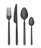 Ménagère stella  cutlery 16 pièces noire - Blomus