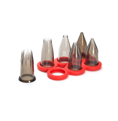 Coffret starter 6 douillies tritan De Buyer - Tritan, monobloc et solide