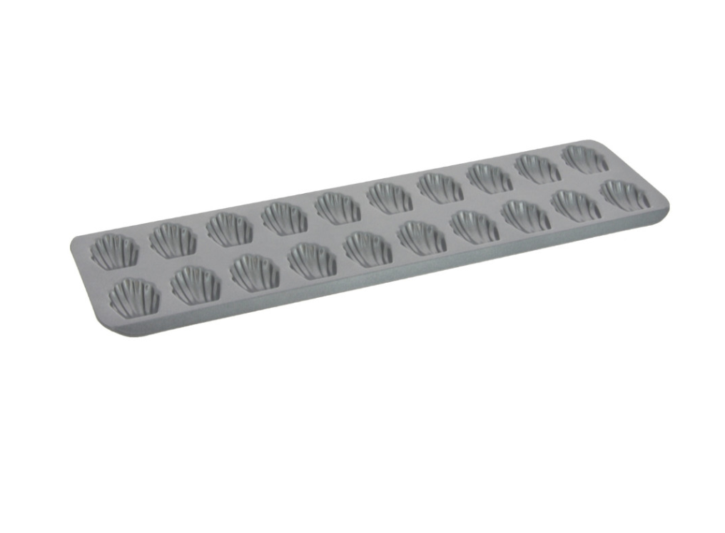 Plaque 20 mini madeleines acier antiadhésif 4,3x3cm - De Buyer