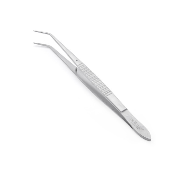 Pince de précision inox bout recourbé - De Buyer