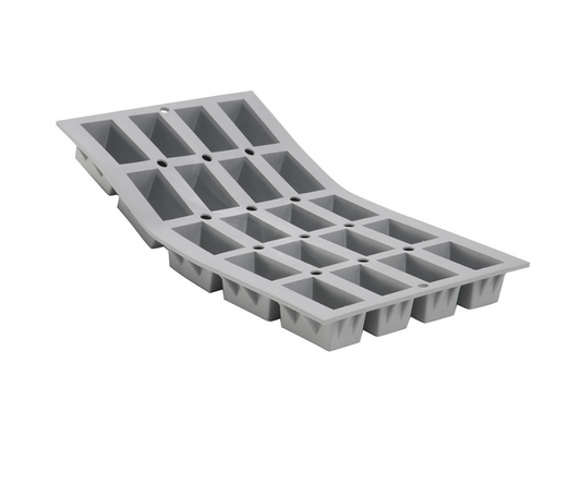 Moule en silicone 20 mini cakes ELASTOMOULE 30x17,6cm - De Buyer