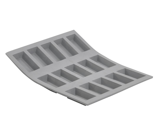 Moule en silicone 15 mini financiers ELASTOMOULE 21x17,6 cm - De Buyer