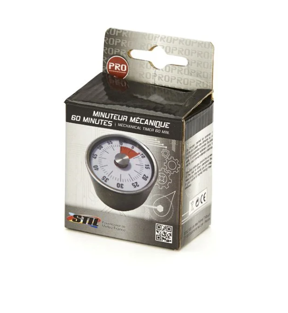 Minuteur mécanique inox aimant - De Buyer