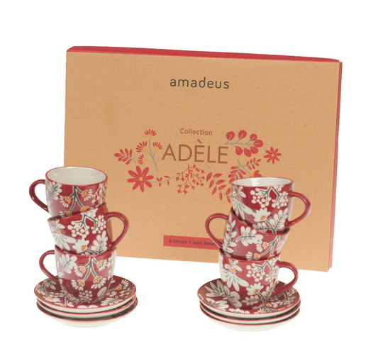 Coffret 6 tasses Sainte Adèle - Amadeus
