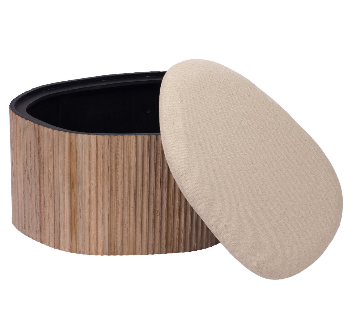 Tabouret maxi naturel Camel - Amadeus