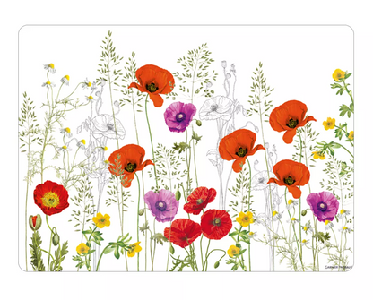 Set de table Les coquelicots violet - Garnier Thiebaut