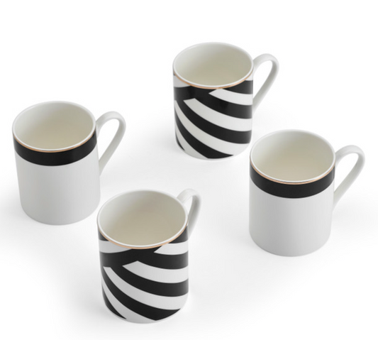 Coffert 4 Mugs à rayures - Mikasa