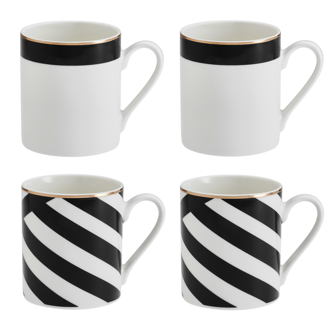 Coffert 4 Mugs à rayures - Mikasa