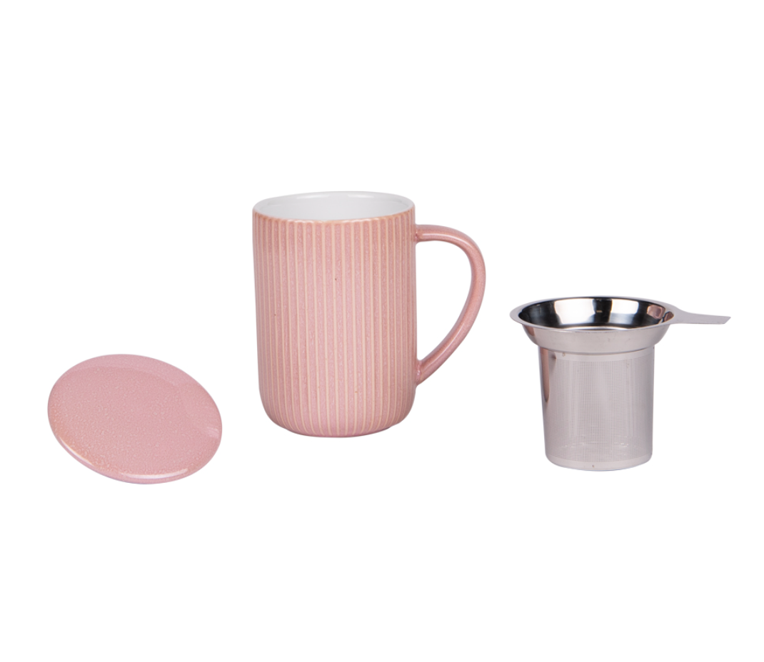 Tisanière Tiao rose 47 cl - Table Passion
