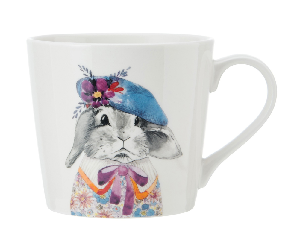 Mug en porcelaine, 380 ml, modèle lapin - Mikasa