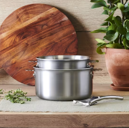 Batterie 2 casseroles + poignée Alchimy Loqy - De Buyer