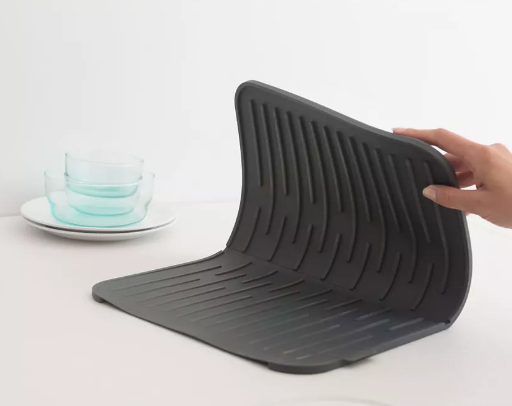 Tapis égouttoir en silicone Gris Foncé Sink Side - Brabantia