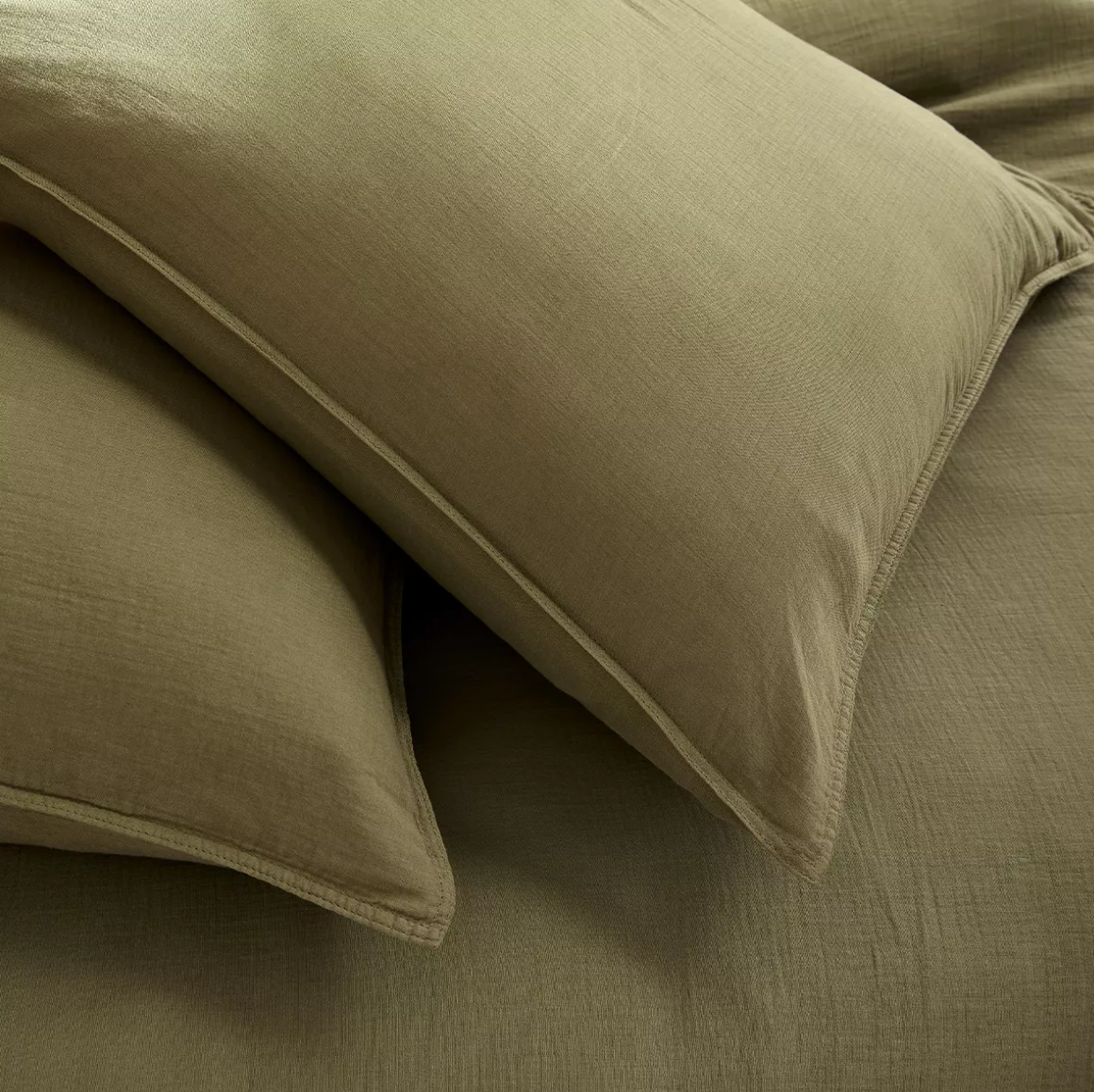 Housse de couette Malia kaki - Garnier Thiebaut