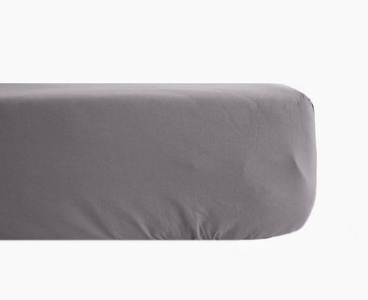 Drap housse 160x200x35 cm Manoir Ardoise - Vent du sud