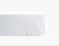 Drap housse 90x190x35 cm Manoir Neige - Vent du Sud