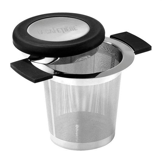 Infuseur à thé avec couvercle inox - La Cafetière