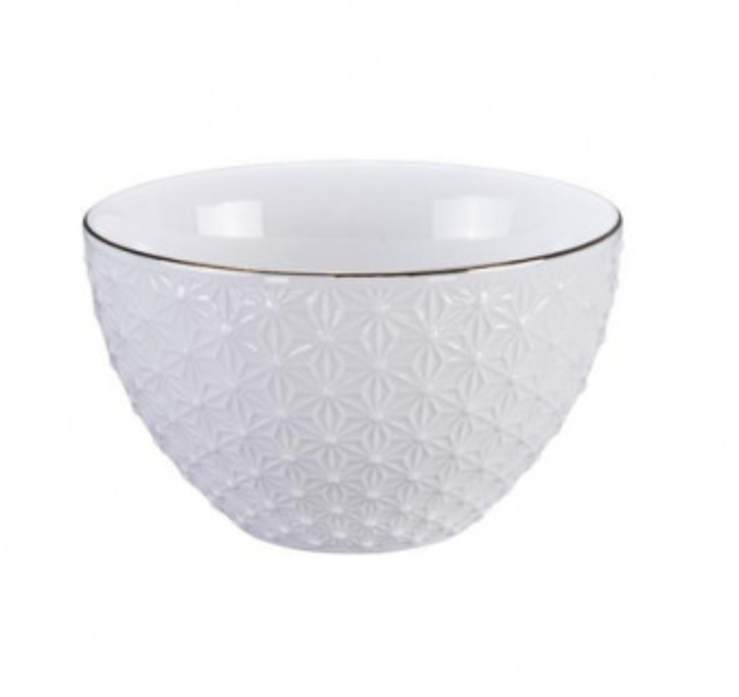 Bol white gold 11,4 x 6 cm - Tokyo Design