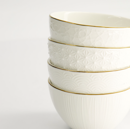 Coffret de 4 bols Nippon White – Tokyo Design Studio