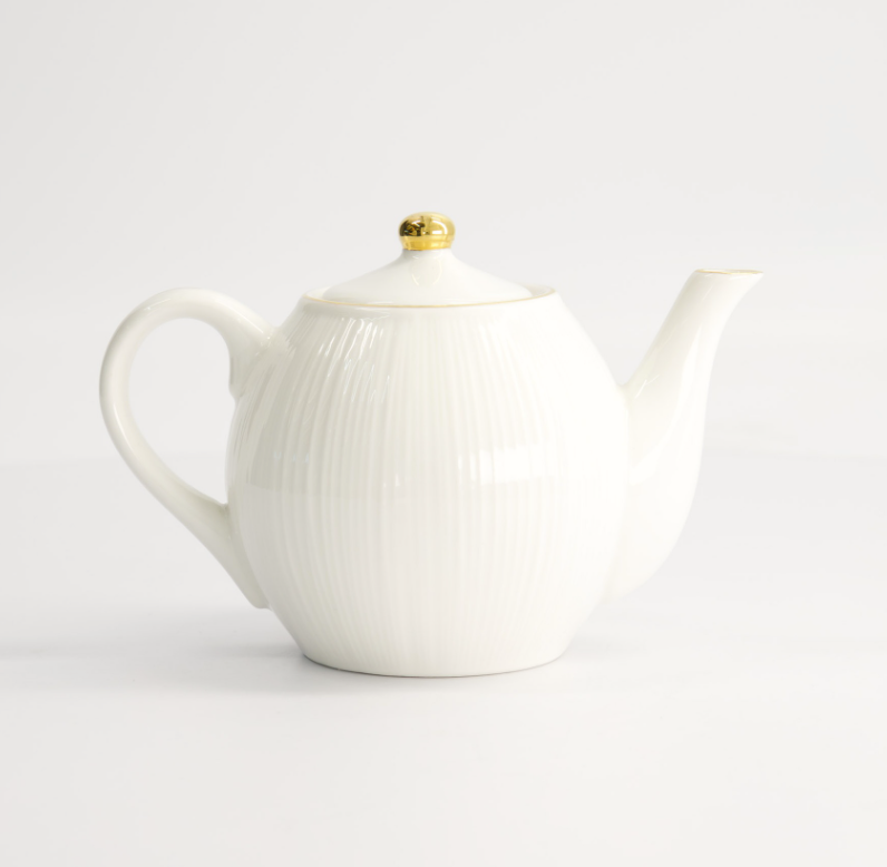 Coffret théière Nippon White Gold Lines 600 ml – Tokyo Design Studio