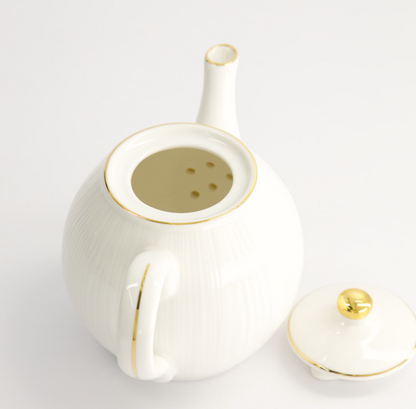 Coffret théière Nippon White Gold Lines 600 ml – Tokyo Design Studio