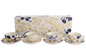 Coffret de 4 tasses et soucoupes Flora Japonica Gold 100 ml – Tokyo Design Studio