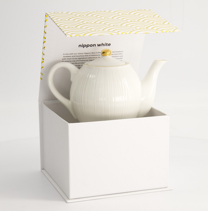 Coffret théière Nippon White Gold Lines 400 ml – Tokyo Design Studio