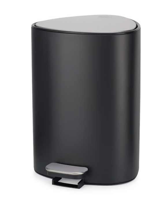 Poubelle Salle de Bain Noire à Pédale 5L EasyStore™ - Joseph Joseph