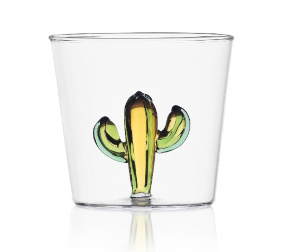 Verre cactus vert/ambre - Ichendorf