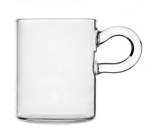 Tasse à café Piuma Ichendorf en verre transparent