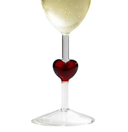 2 verres CUORE coeur rouge - Ichendorf